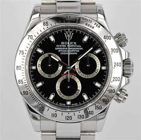 rolex daytona black dial 116520|rolex 116520 price.